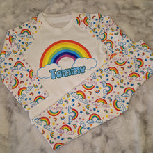 Load image into Gallery viewer, Rainbow Print Pyjamas
