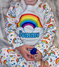 Load image into Gallery viewer, Rainbow Print Pyjamas
